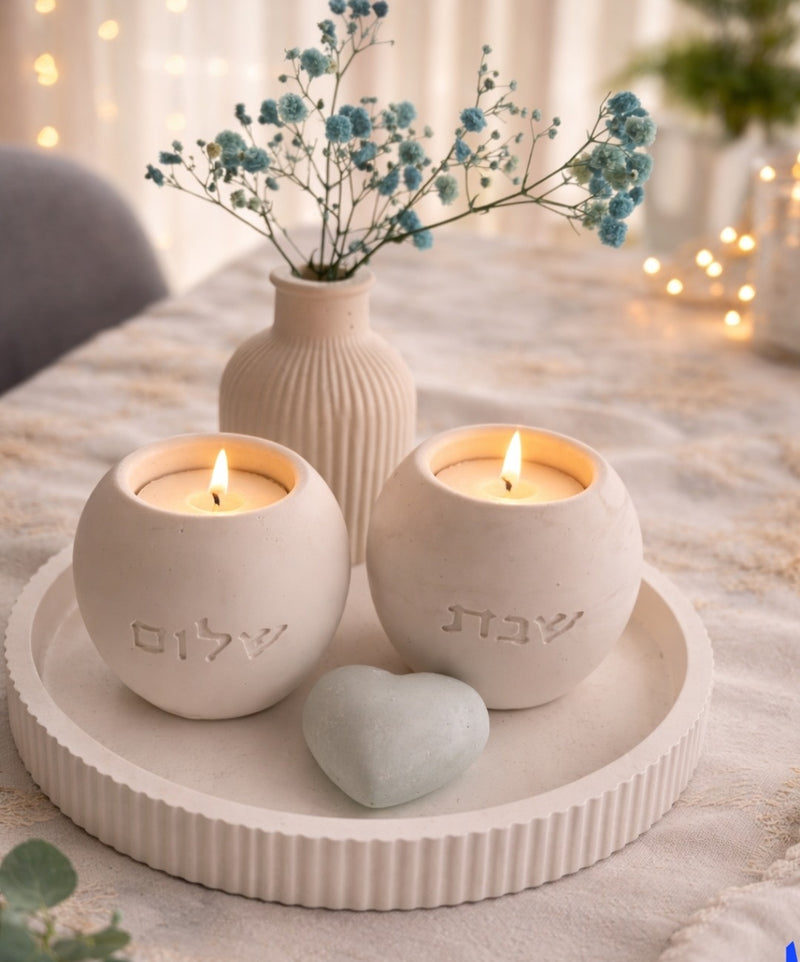 מארז נרות שבת יוקרתי ומודרני 🦋